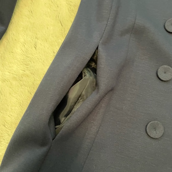 Navy blazer jacket with button closure - Picture 14 of 16
